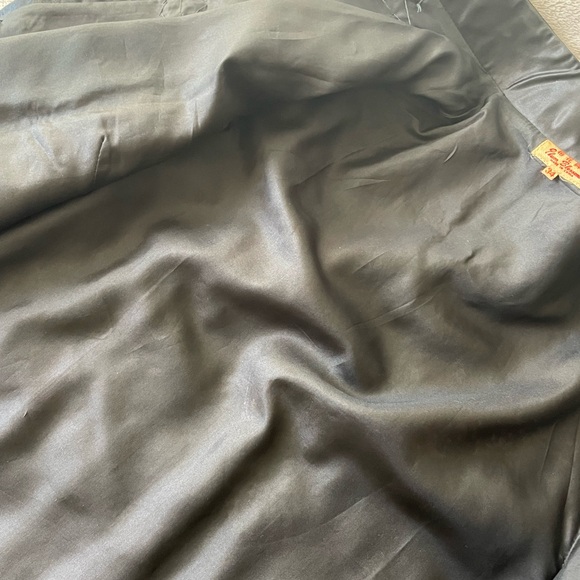 Black Chinese vintage hand embroidery floral birds long jacket coat size xs-s - Picture 7 of 16